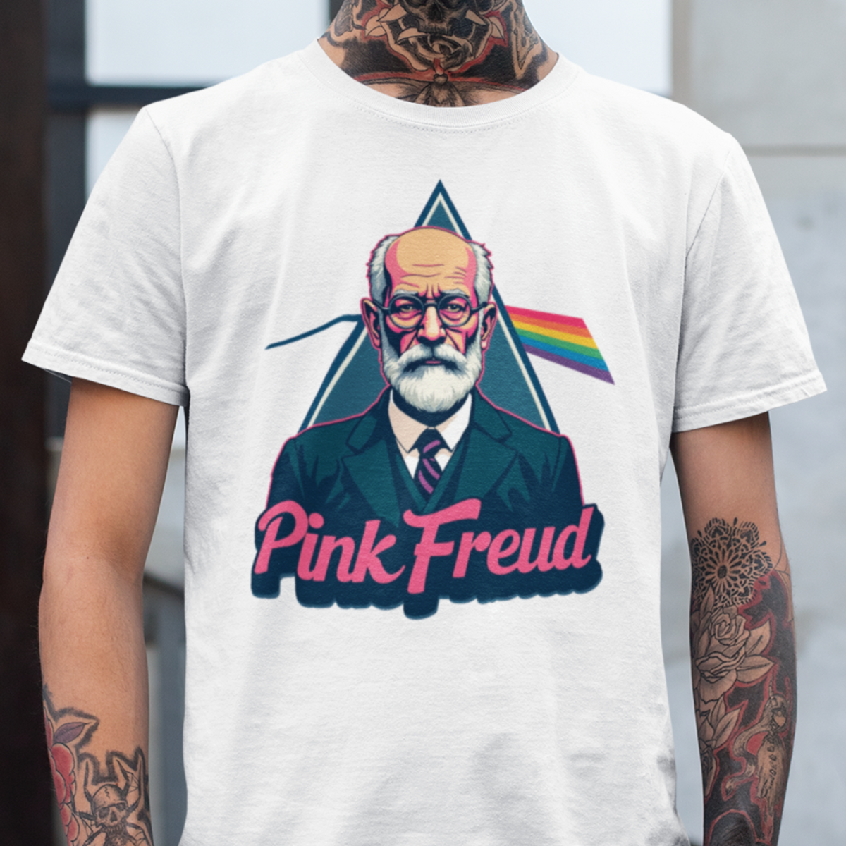 Nome do produto: Camiseta Unissex - Pink Freud