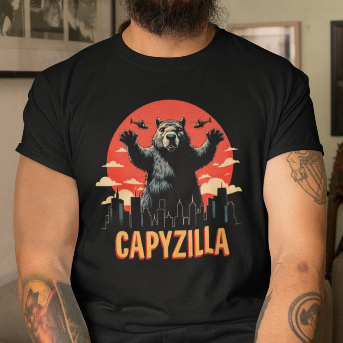 Nome do produto: Camiseta Unissex - Capyzilla