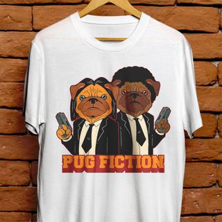 Camiseta - Pug Fiction Unissex