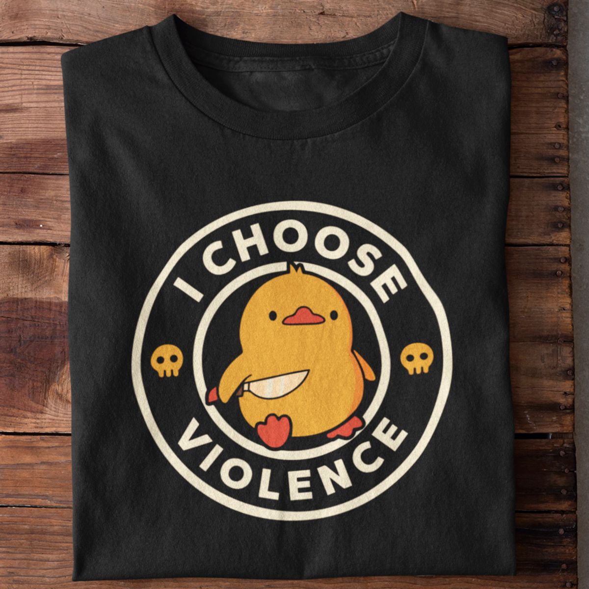 Nome do produto: Camiseta Unissex - I choose violence 