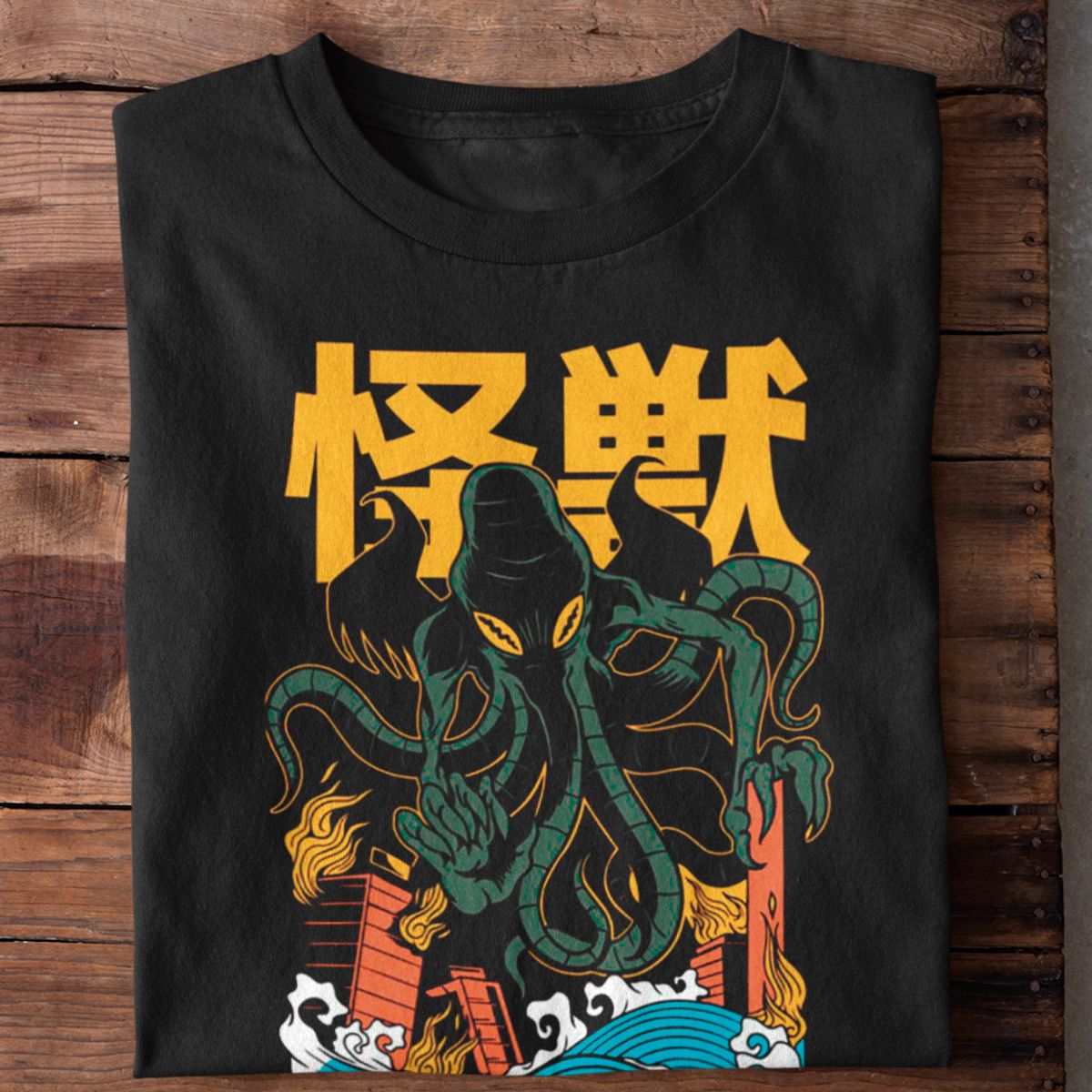 Nome do produto: Camiseta Unissex - Cthulhu kaiju