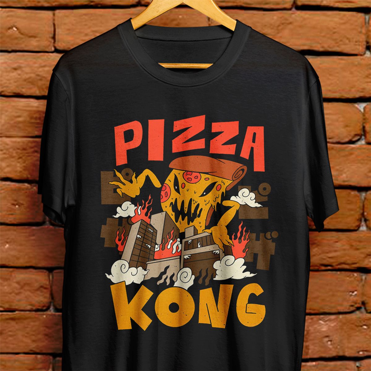 Nome do produto: Camiseta Unissex - Pizza kong