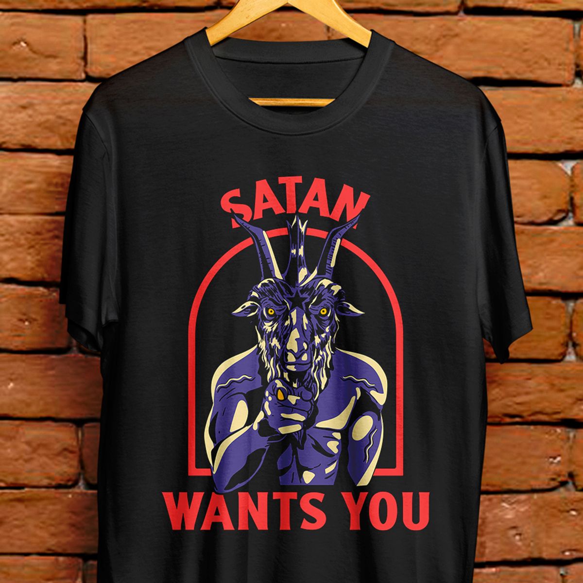 Nome do produto: Camiseta Unissex - Satan wants you