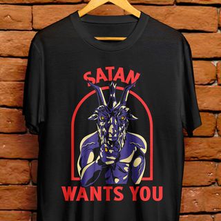 Camiseta Unissex - Satan wants you