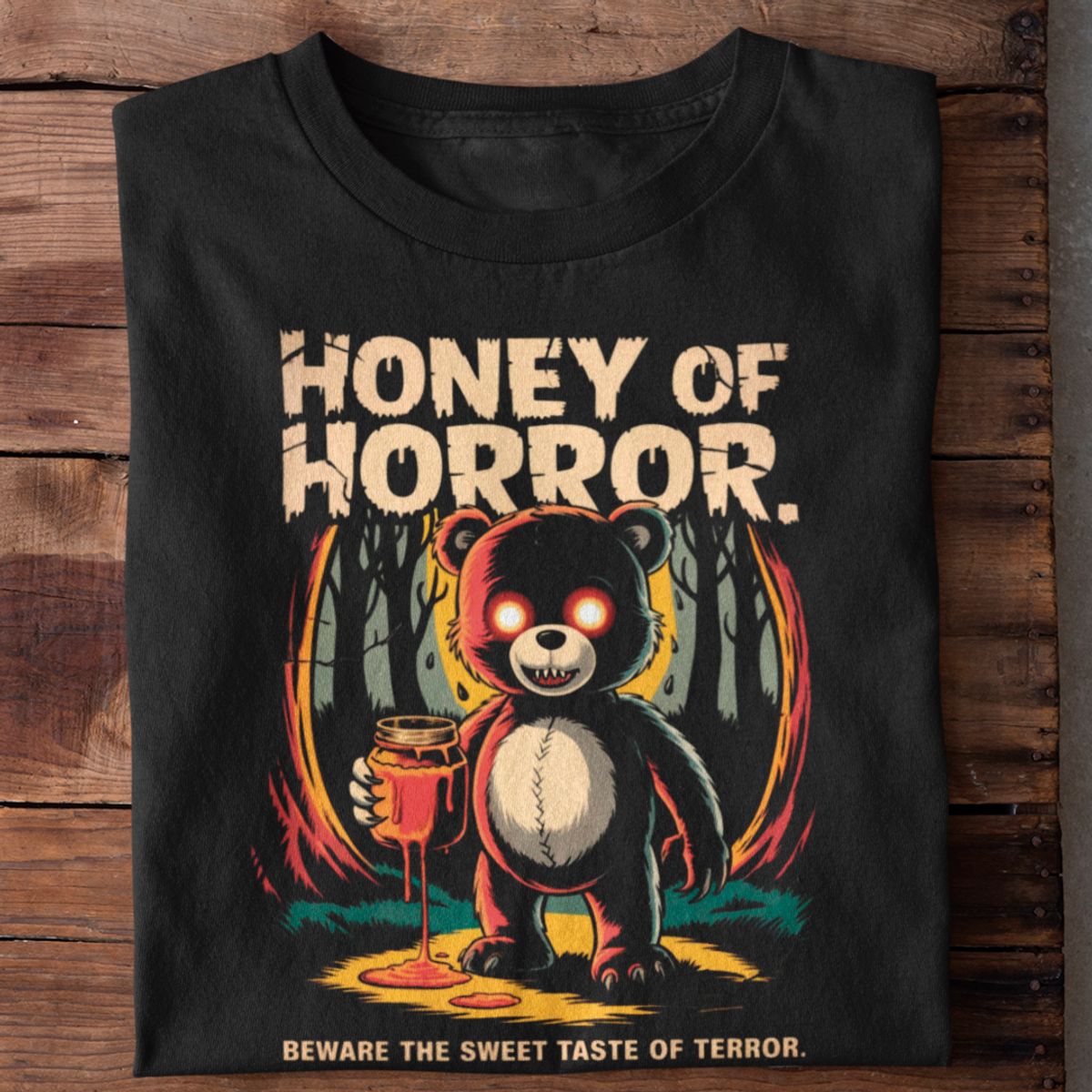 Nome do produto: Camiseta Unissex - Honey of horror