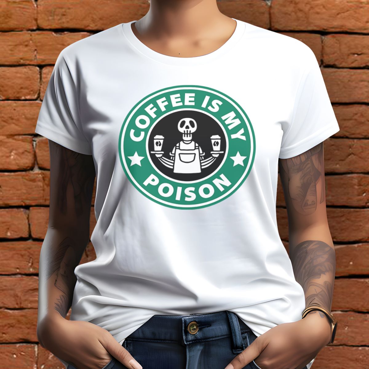 Nome do produto: Baby Look - Coffee is my poison