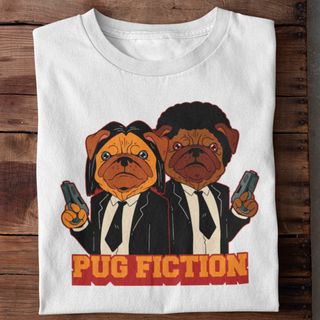 Nome do produtoCamiseta Unissex - Pug Fiction