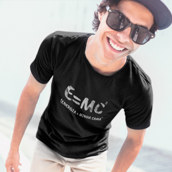 Camisa Einstein Geek  Fórmula Energética da Preguiça - Conforto e Estilo