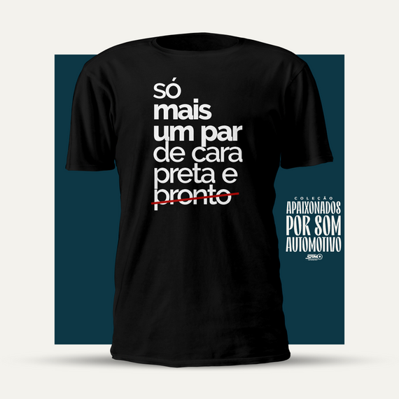 Camiseta Preta #SóMaisUmPar