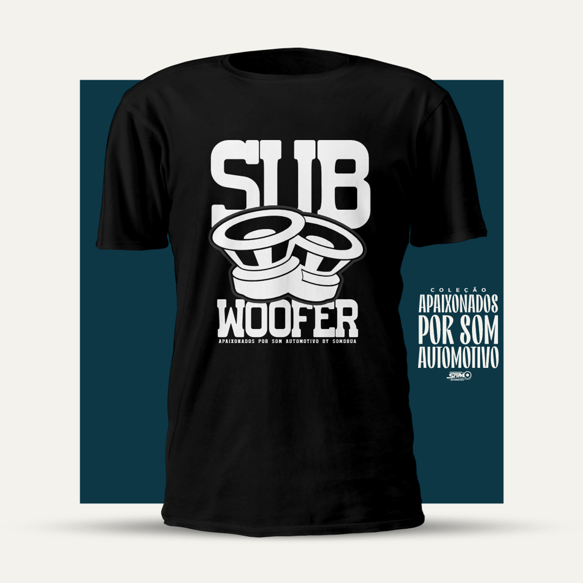 Nome do produto: Camiseta Preta #Subwoofer