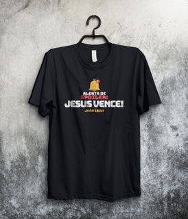 Nome do produtoCamisa Masculina Alerta de Spoiler: Jesus vence