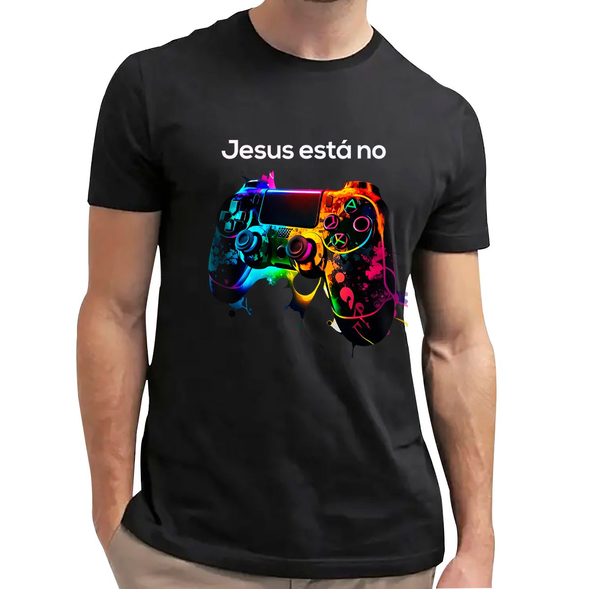 Nome do produto: Camisa Masculina Jesus está no controle - Arte Play