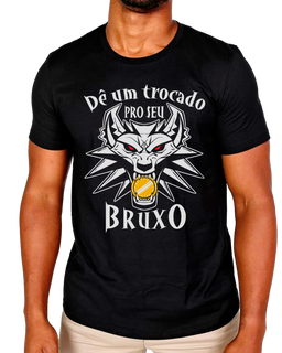 T-Shirt MasculinoThe Witcher Lobo Trocado