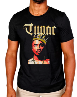 T-Shirt Masculino Tupac Letra