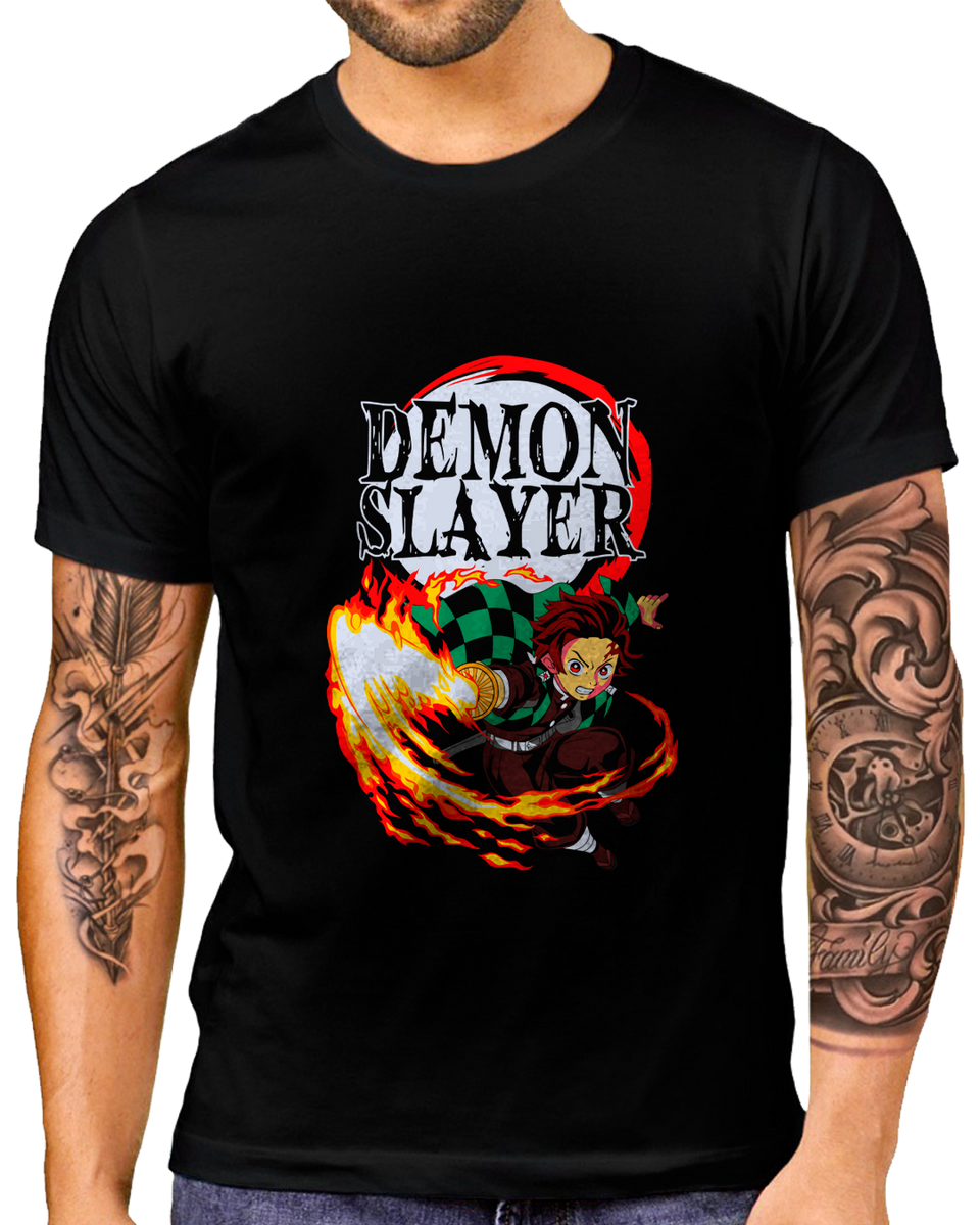 Nome do produto: T-Shirt Masculino Demon Slayer