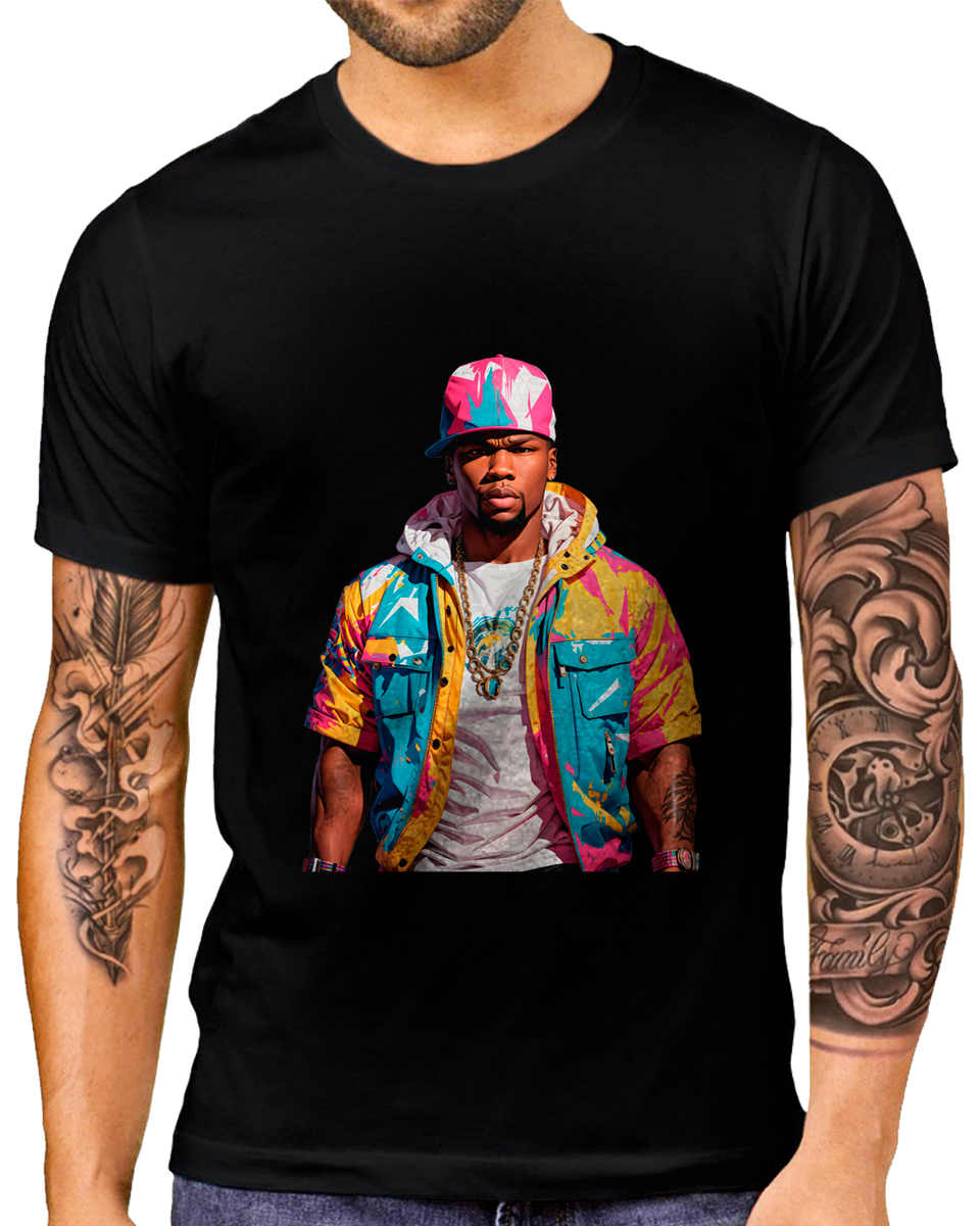 Nome do produto: T-Shirt Masculino 50 Cent