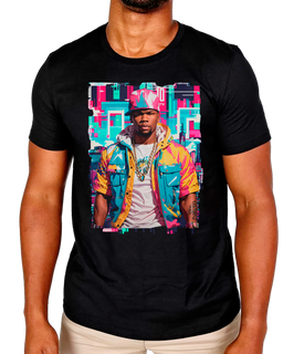 T-Shirt Masculino 50 Cent New Yourk City Colors