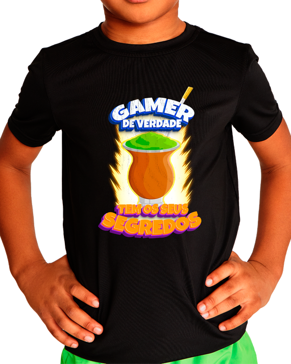 T-Shirt Intantil (2 a 8 anos) Gamer de Verdade