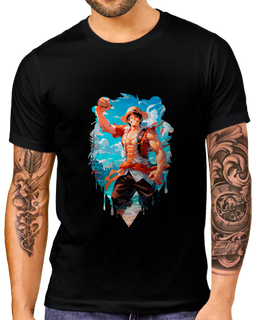 Nome do produtoT-Shirt Masculino Luffy One Piece Arte