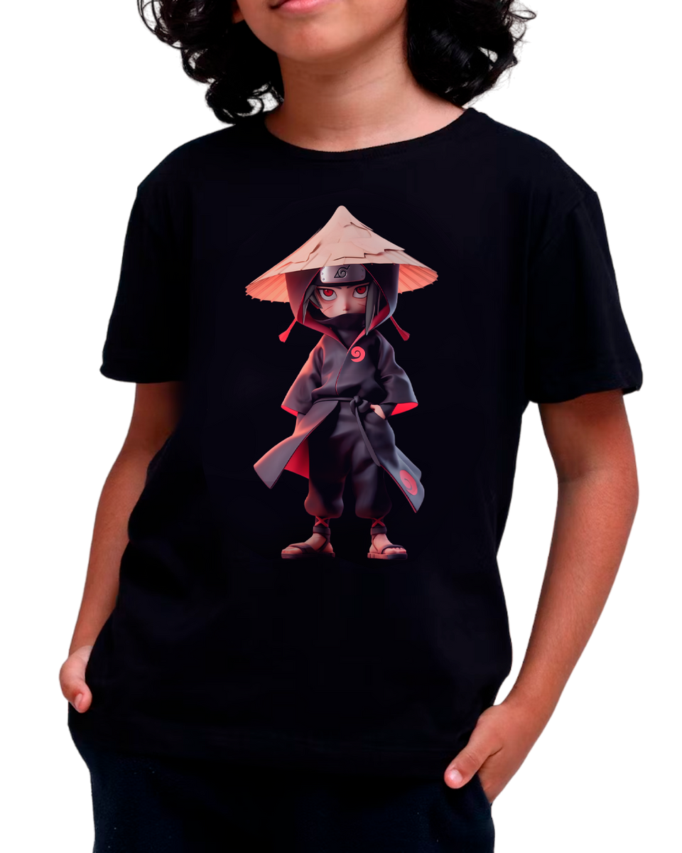 Nome do produto: T-Shirt Intantil (10 a 14anos) Itachi Uchiha