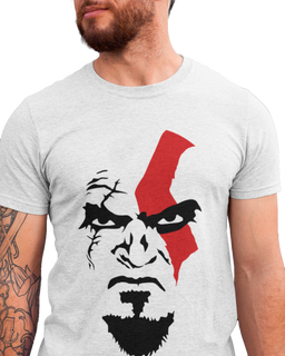 T-Shirt Masculino Kratos God of War Rosto