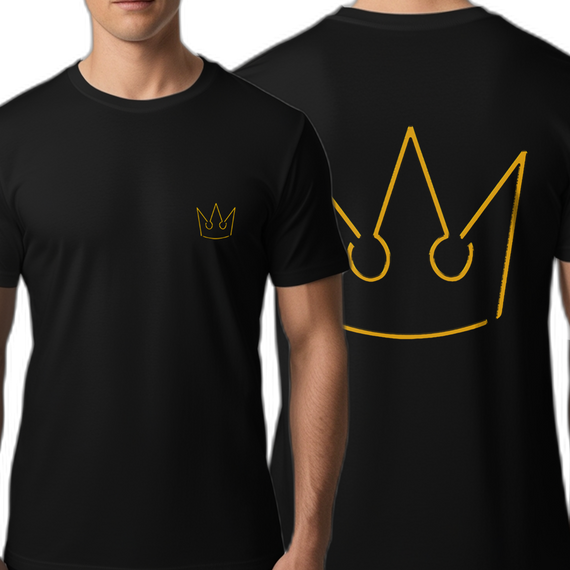 T-Shirt Masculino Coroa de Ouro