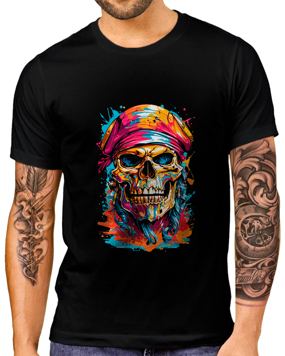 T-Shirt Masculino Pirata Arte