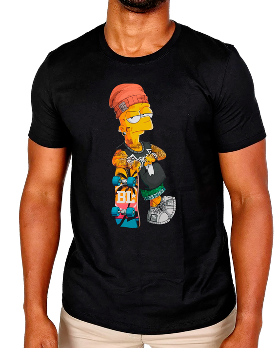 T-Shirt Masculino Bart Simpson