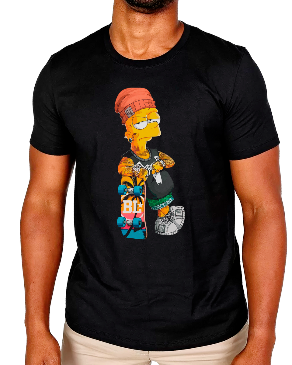 Nome do produto: T-Shirt Masculino Bart Simpson