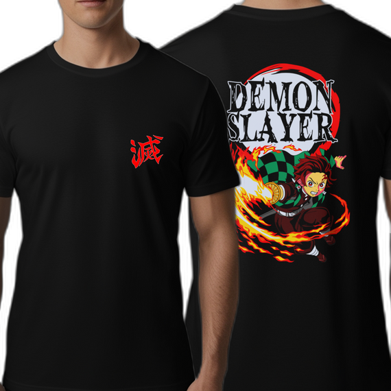 T-Shirt Masculino Demon Slayer