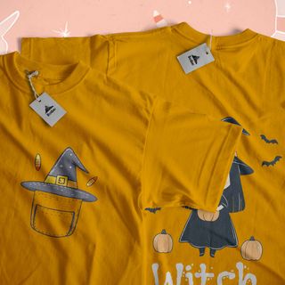 Nome do produtoCamiseta Bruxinha Encantadora : Magia, Doces e Travessuras! 