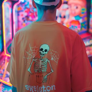 Nome do produtoCamiseta Skull: O Toque Perfeito de Rebeldia no Seu Look!