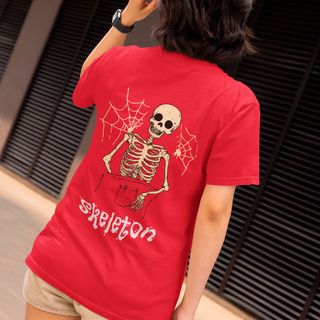 Nome do produtoCamiseta Skull: O Toque Perfeito de Rebeldia no Seu Look!