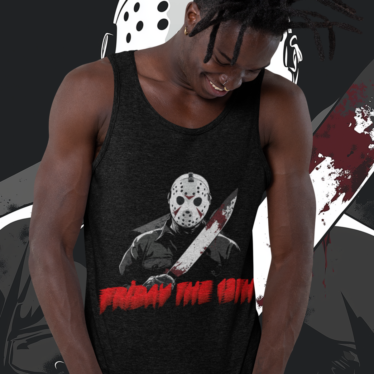 Nome do produto: Regata Friday the 13th Jason: O Estilo Assustador do Lendário Slasher