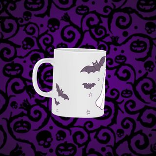 Nome do produtoCaneca do Halloween: Morcegos e Fantasmas para um Gole Assustador!