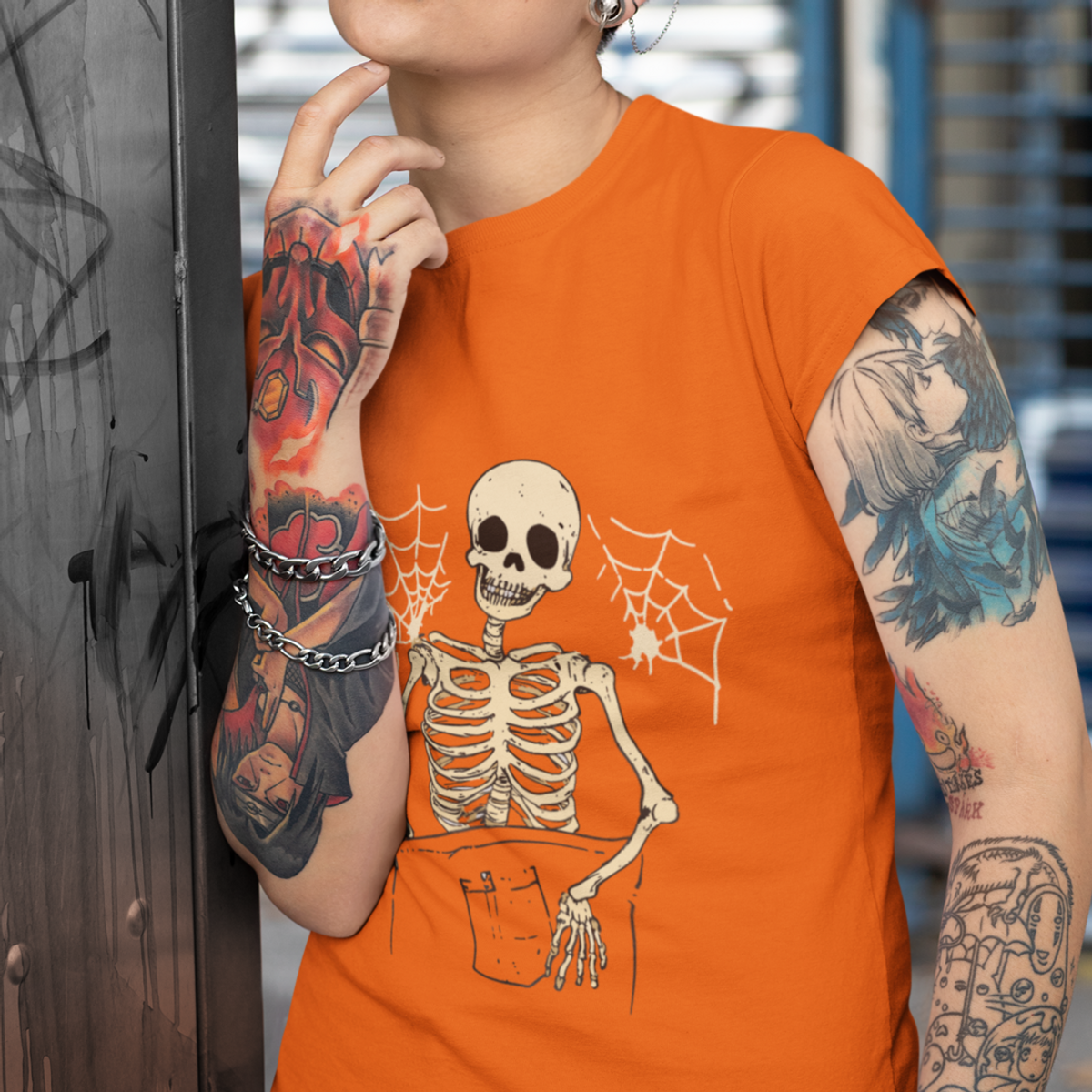 Nome do produto: Baby Long Skull: O Toque Perfeito de Rebeldia no Seu Look!