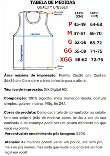 Nome do produtoRegata Joestars Frente 