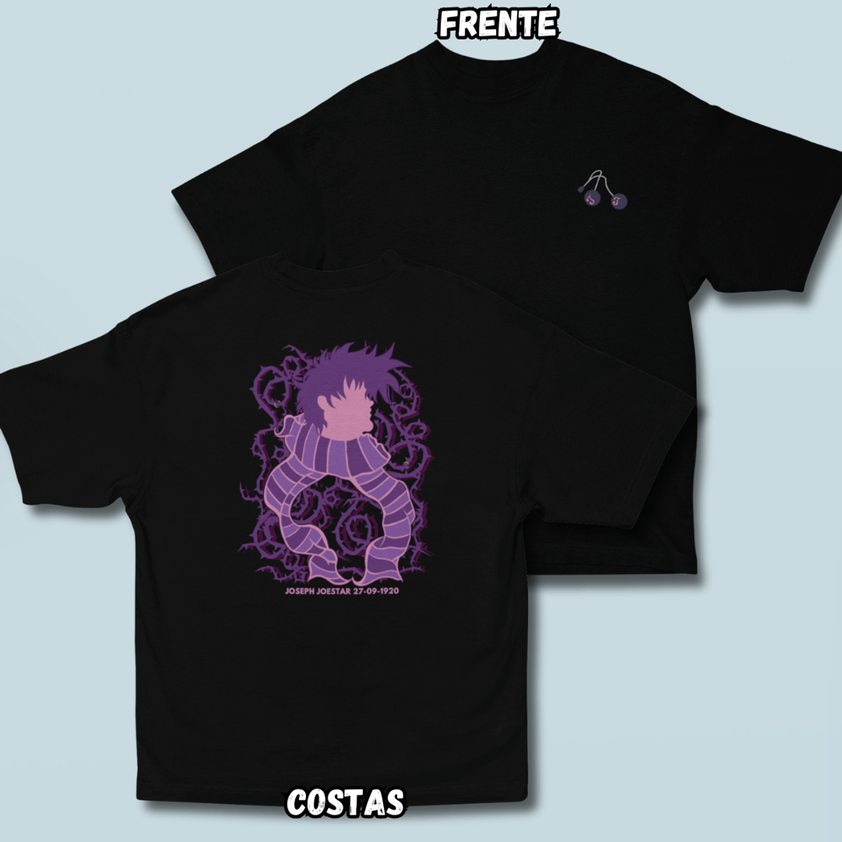 Nome do produto: Camiseta Oversized Joseph Frente Costas