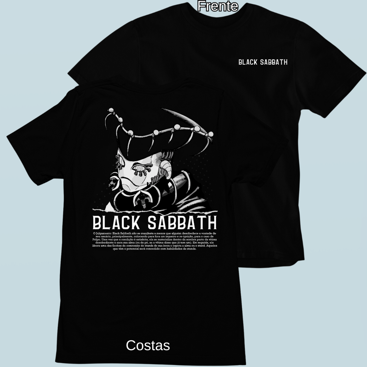 Nome do produto: Camiseta Black Frente Costas 