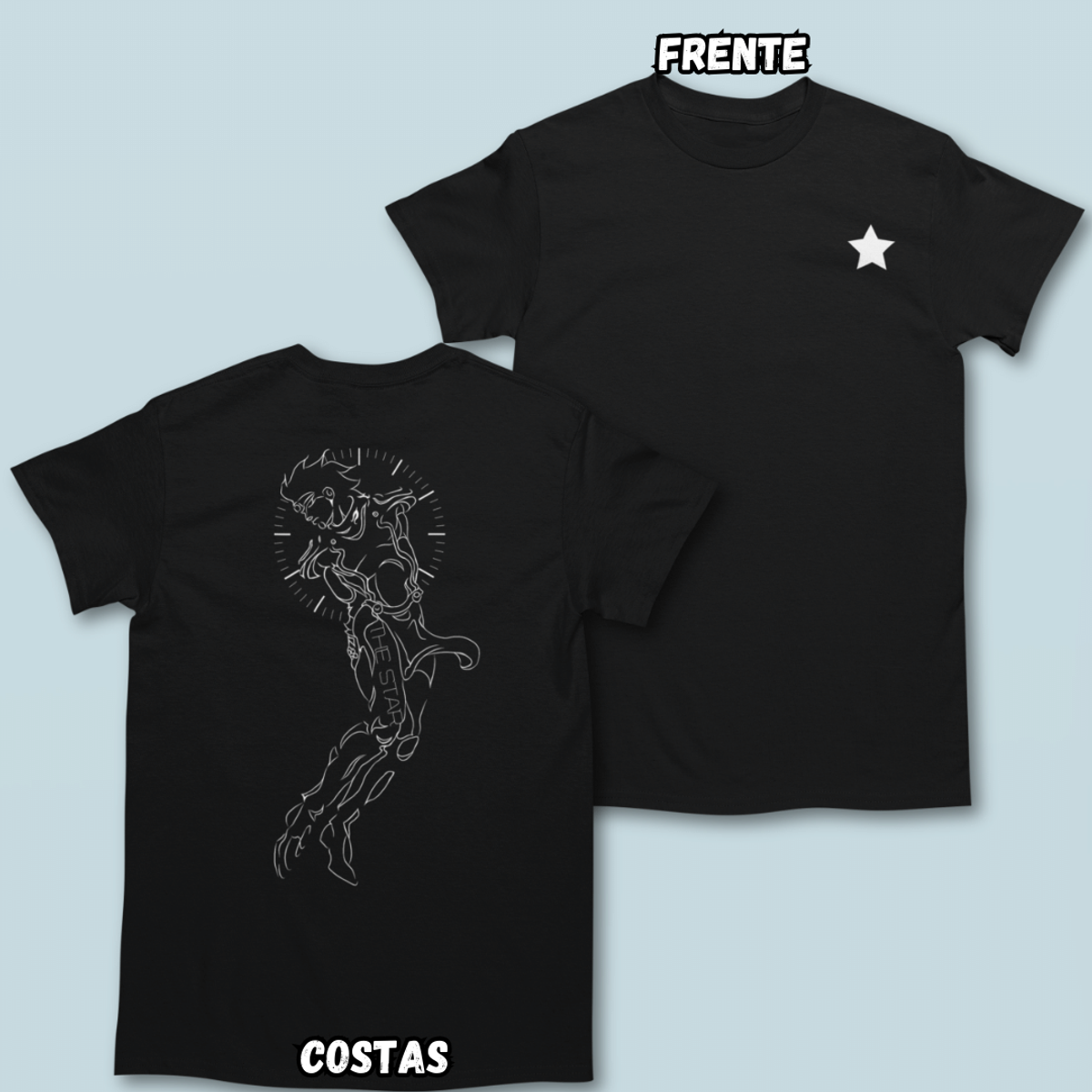 Nome do produto: Camiseta Star Frente Costas 