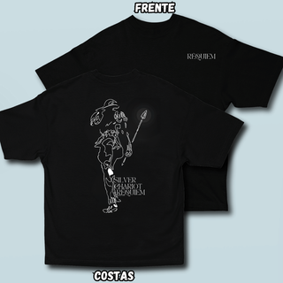 Camiseta Oversized Requiem Frente Costas