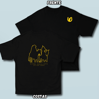 Nome do produtoCamiseta Oversized Sbr Amarelo Frente Costas