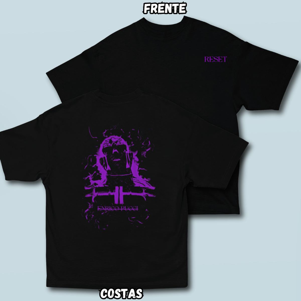 Nome do produto: Camiseta Oversized Reset Frente Costas