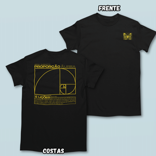 Nome do produtoCamiseta Proporção Áurea Frente Costas