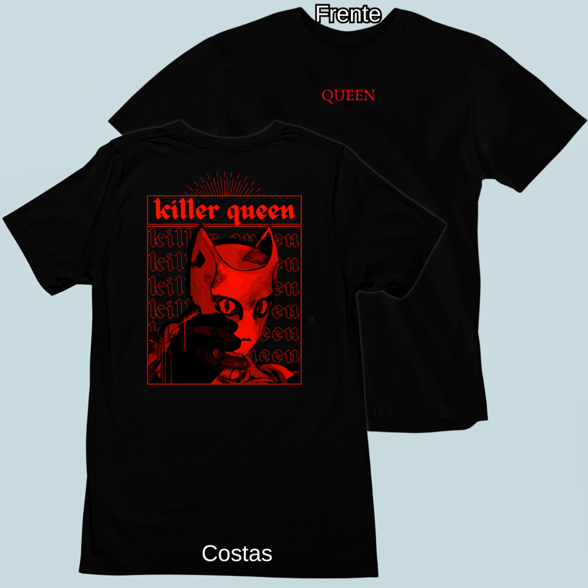Nome do produto: Camiseta Queen Frente Costas