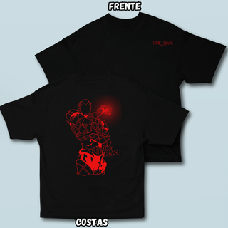 Nome do produtoCamiseta Oversized Time Erase Vermelho Frente Costas