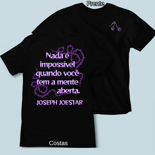 Camiseta Joseph Frase Frente Costas