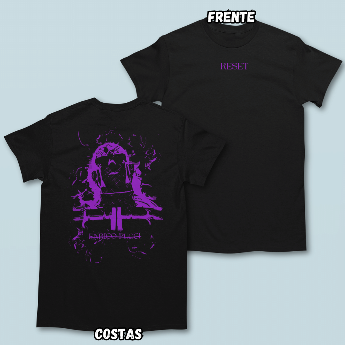 Nome do produto: Camiseta Reset Frente Costas