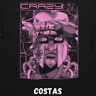 Nome do produtoCamiseta Oversized Crazy Frente Costas