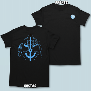 Nome do produtoCamiseta Soft Azul Frente Costas